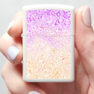 Trippy Squiggly Boho Abstract Trixic Pride Flag Zippo Lighter