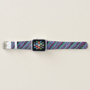 Trippy Squiggly Ripply Bohemian Funky Fractal Art Apple Watch Band