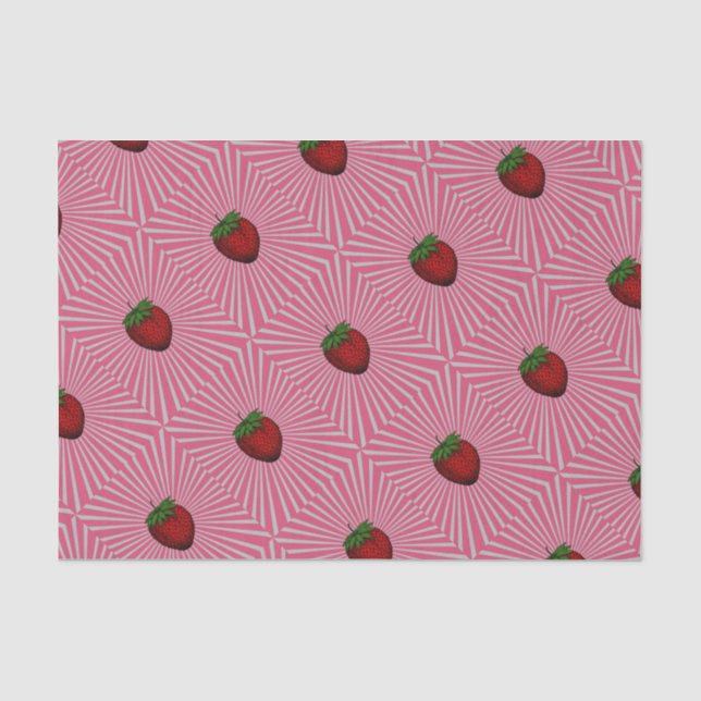 Trippy Strawberry Tissue Paper (Front)