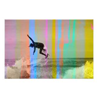 Trippy surf 1 photo print