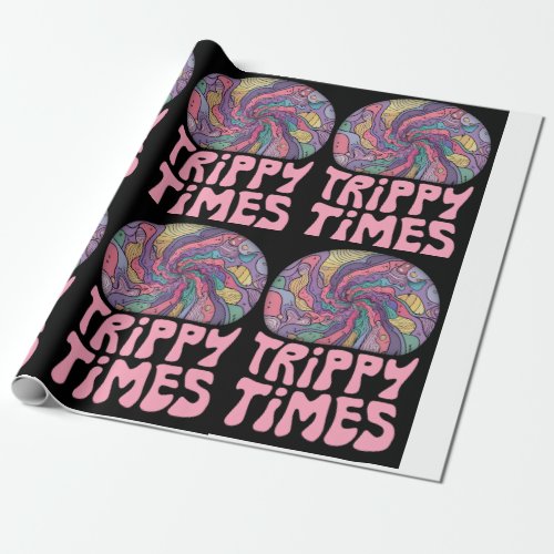 Trippy Times Vector Wrapping Paper