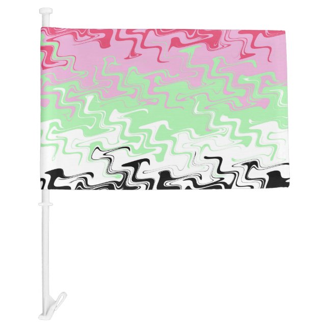 Trippy Wavy Abstract Recipromantic Pride Flag (Front)