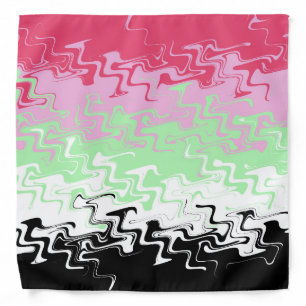 Trippy Wavy Abstract Recipromantic Pride Flag Bandana
