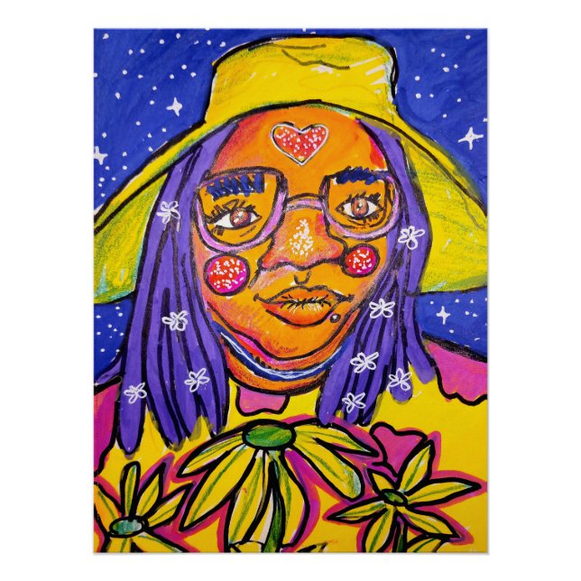 Trippy Whimsical Surreal Art | Kay Poster (Front)