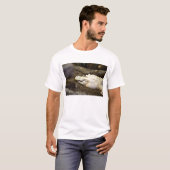 trippy white alligator zoomed reptile T-Shirt (Front Full)