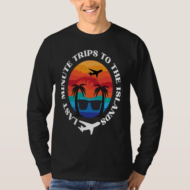 Trips to the Islands Palm Tree Sunglasses Caribbea T-Shirt (Front)