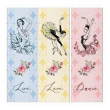 Triptych - Abstract Ballerinas in Pastels