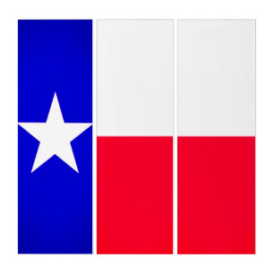 Triptych Art of Texas Flag