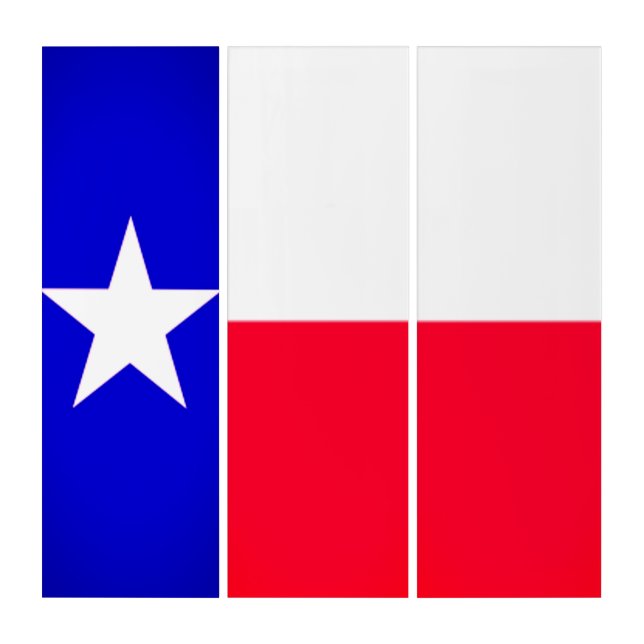 Triptych Art of Texas Flag (Front)