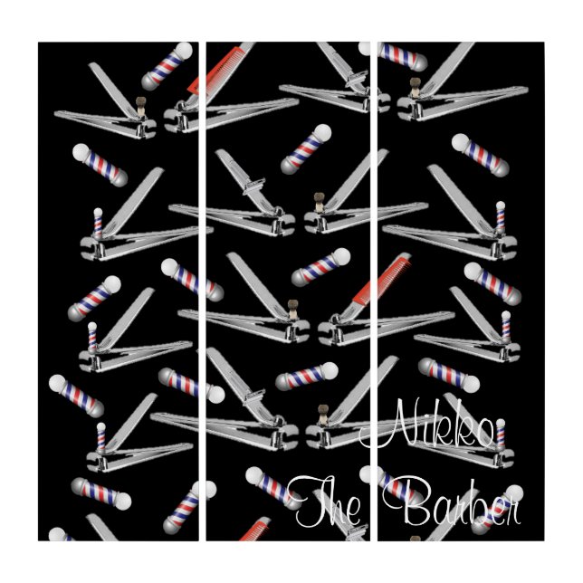 Triptych Barber Pole Nail Clippers (Front)
