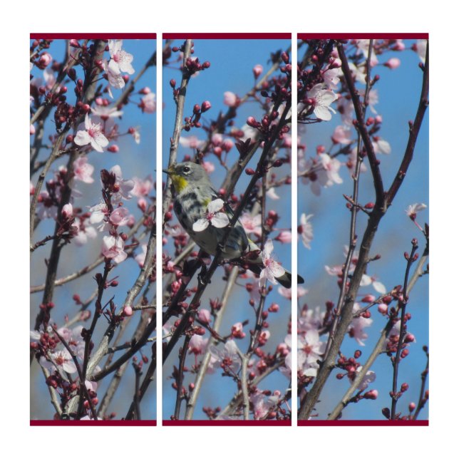 Triptych - Bird in Cherry Tree (Front)