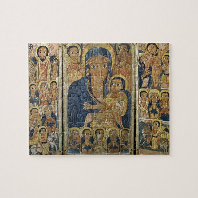 Triptych Center Panel with Mary and Her Son Jigsaw Puzzle (Horizontal)