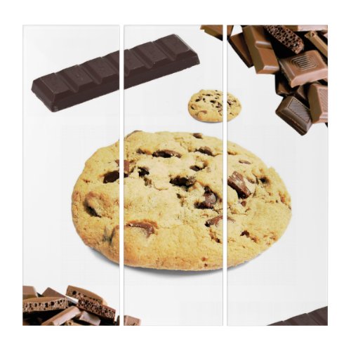 Triptych Chocolate Chip Cookies