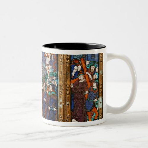Triptych depicting the Crucifixion Limousin Two_Tone Coffee Mug