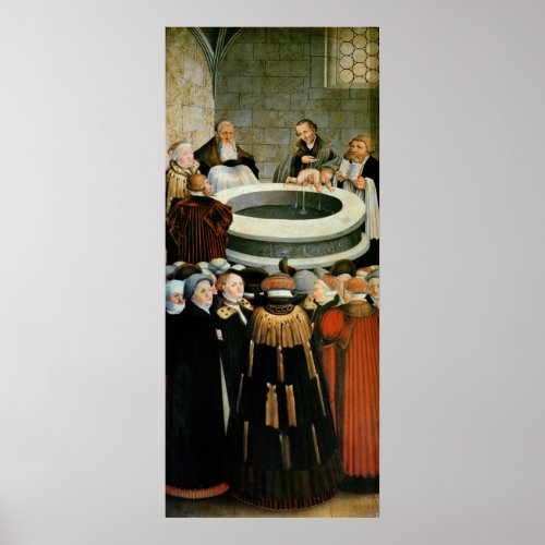 Triptych left panel Philipp Melanchthon Poster