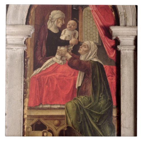 Triptych of the Madonna of the Misericordia 1473 Ceramic Tile