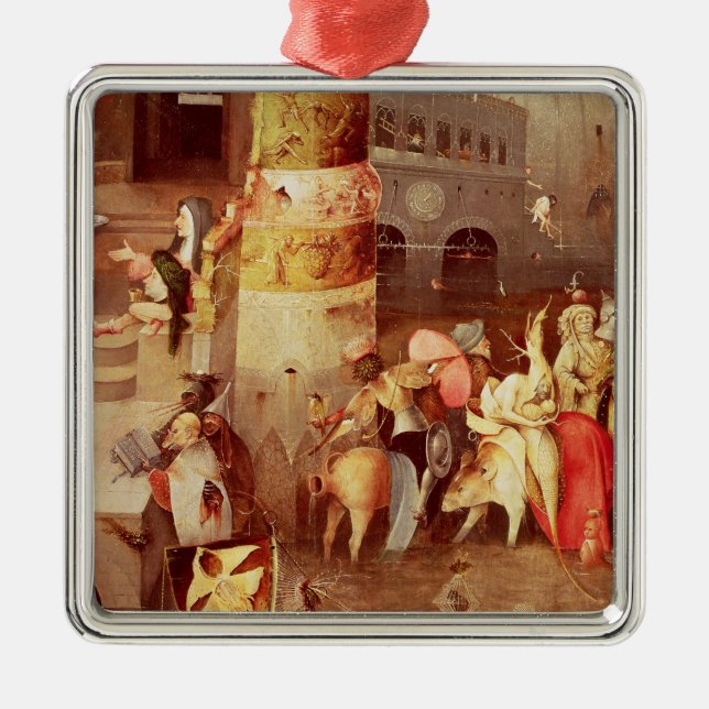 Triptych of the Temptation of St. Anthony Metal Ornament (Front)
