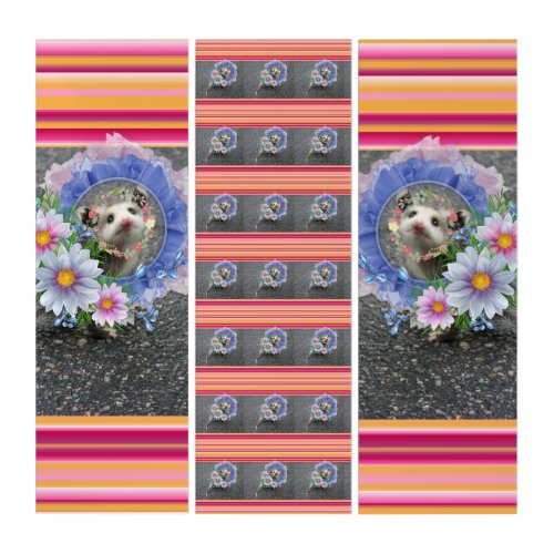 Triptych Opossum Floral Stripe