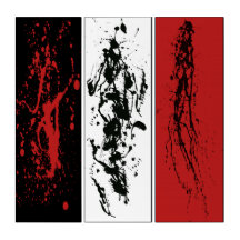 Triptych picture - modern, abstract art