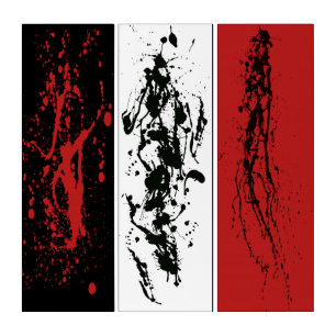 Triptych picture - modern, abstract art