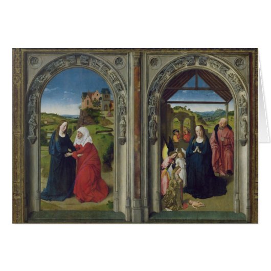 Triptych showing the Annunciation Cards (Front Horizontal)