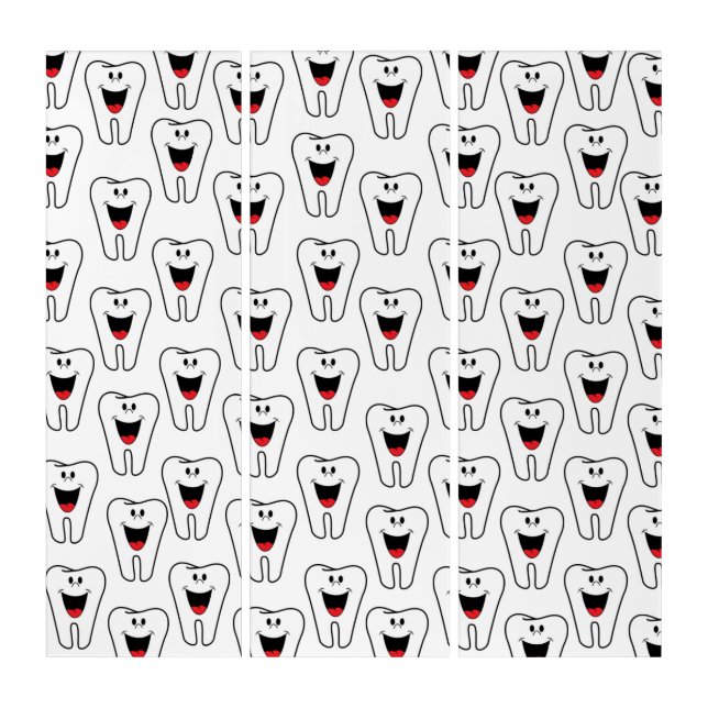 Triptych Teeth Smile, Dentist (Front)