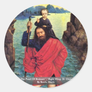 Triptych The Pearl Of Brabant Classic Round Sticker