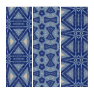 Triptych Wall Art 3 Panels, Geometric Art, Gift