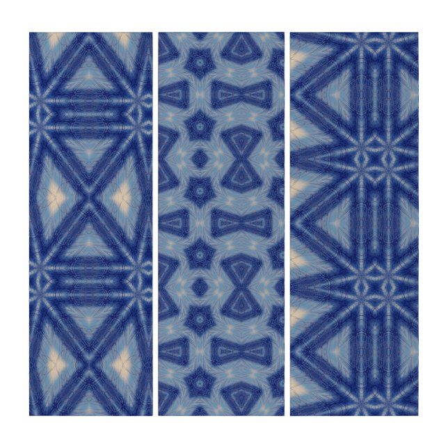 Triptych Wall Art 3 Panels, Geometric Art, Gift (Front)