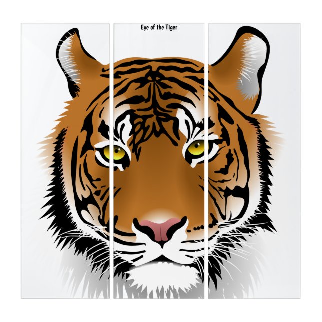 Triptych Wall Art Eye of the Tiger (Front)