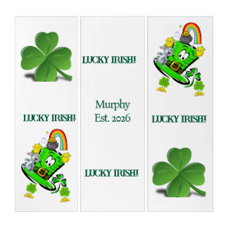 Triptych Wall Art Happy St. Patrick's Day Clover 
