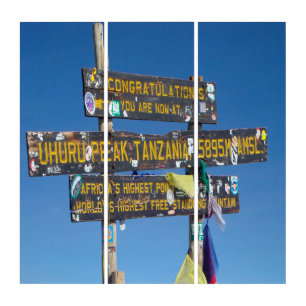 Triptych Wall Art Kilimanjaro