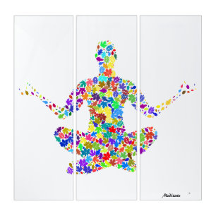 Triptych Wall Art Meditate