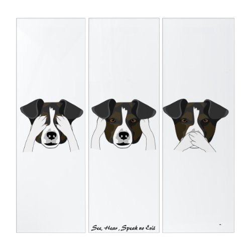 Triptych Wall Art _ See Hear Speak no Evil