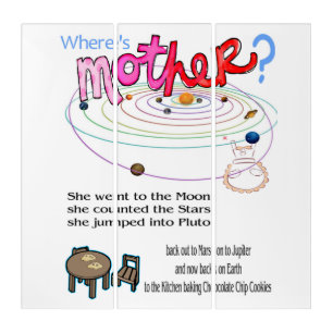 Triptych Where's Mother? Happy Mother's Day