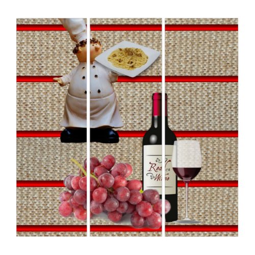 Triptych Wine Pasta Chef