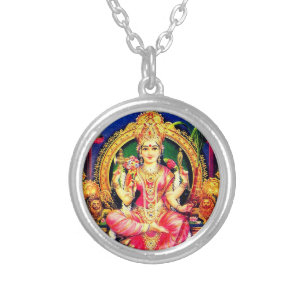 Tripura Sundari (Lalita) Silver Plated Necklace