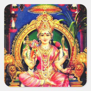 Tripura Sundari (Lalita) Square Sticker