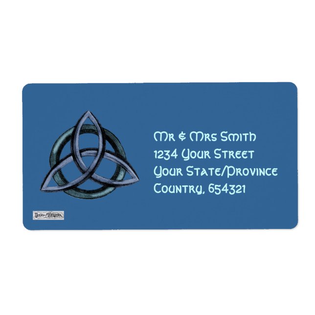 Triquetra (Blue) Label (Front)