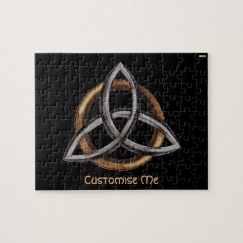 Triquetra BrownSilver Jigsaw Puzzle