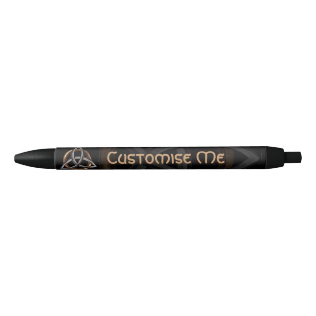 Triquetra (Brown/Silver) Pen (Front)