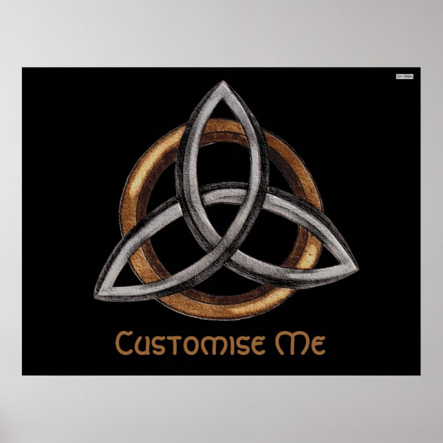 Triquetra (Brown/Silver) Poster (Front)