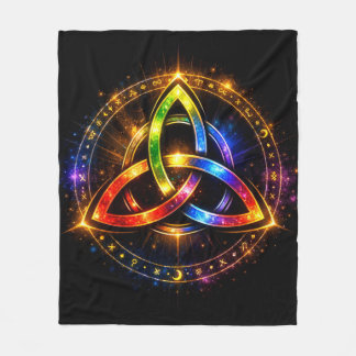 Triquetra_C Fleece Blanket