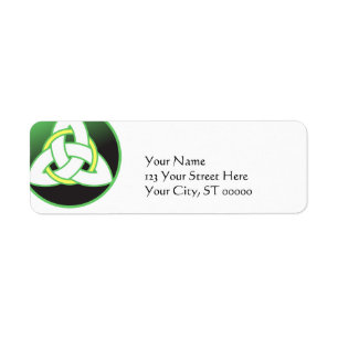 Triquetra Celtic Trinity Knot Label