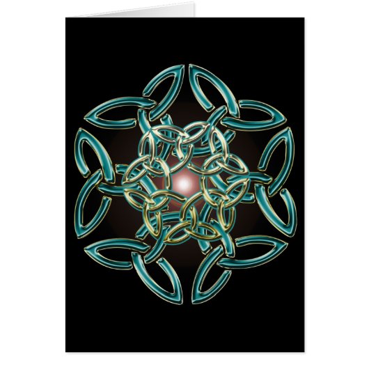 Triquetra Circle Knot Card (Front)