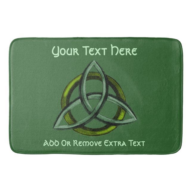 Triquetra (Green) Bath Mat (Front)