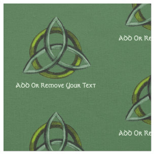 Triquetra (Green) Fabric