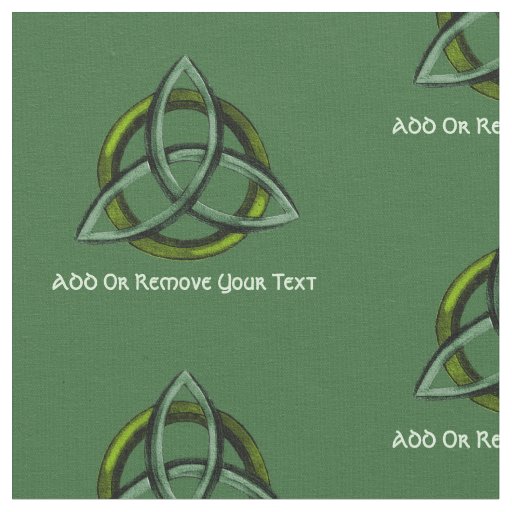 Triquetra (Green) Fabric