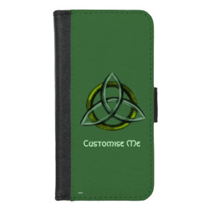 Triquetra (Green) iPhone 8/7 Wallet Case