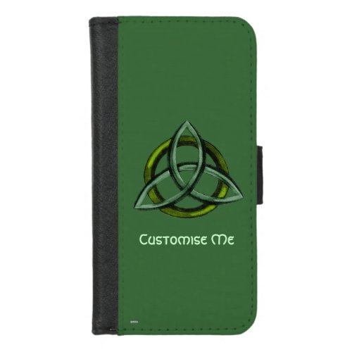 Triquetra Green iPhone 87 Wallet Case